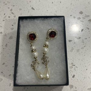 EUC Chanel Pendant Earrings